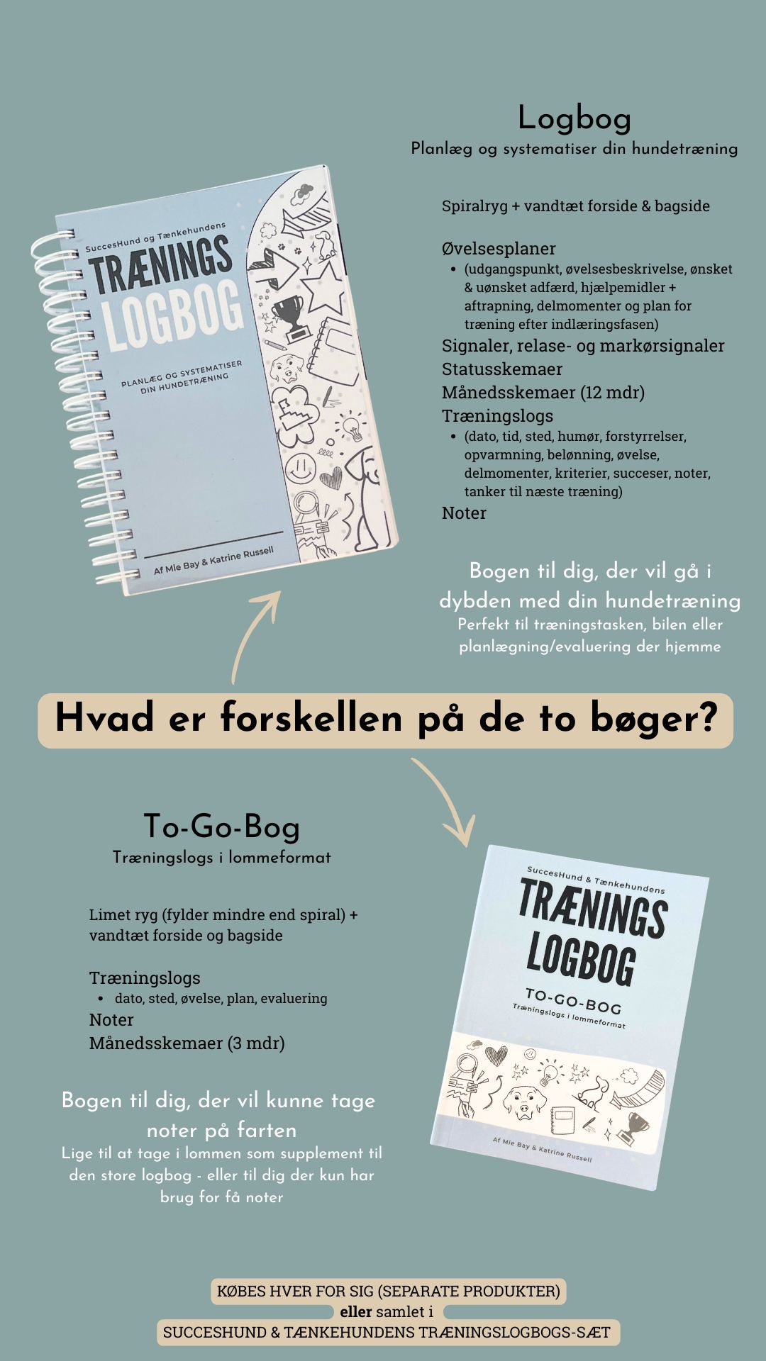 SuccesHund & Tænkehundens TO-GO bog (lille træningslogbog i lommeformat) - Billede 4