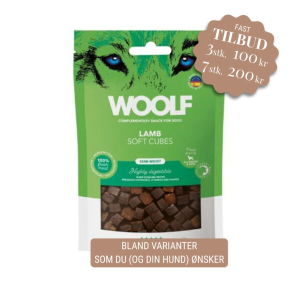 Woolf Soft Cubes Lamb 100g