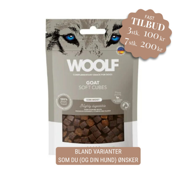 Woolf Soft Cubes Goat 100g