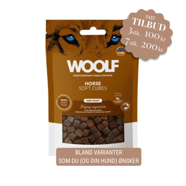 Woolf Soft Cubes Horse, 100g