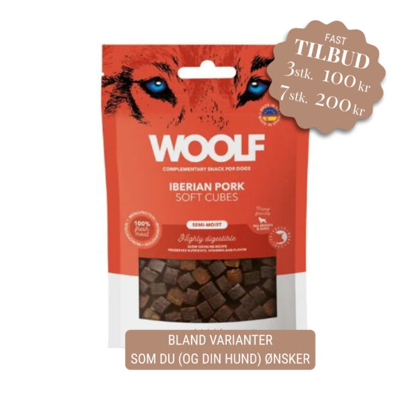 Woolf Soft Cubes Iberian Pork, 100g