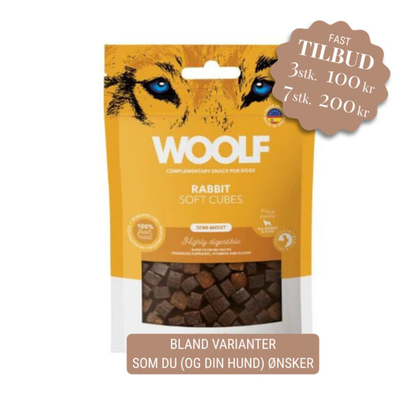 Woolf Soft Cubes Rabbit, 100g
