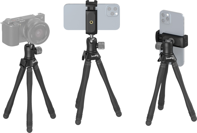 Kamerastativ - lille tripod med fleksible ben - Billede 2