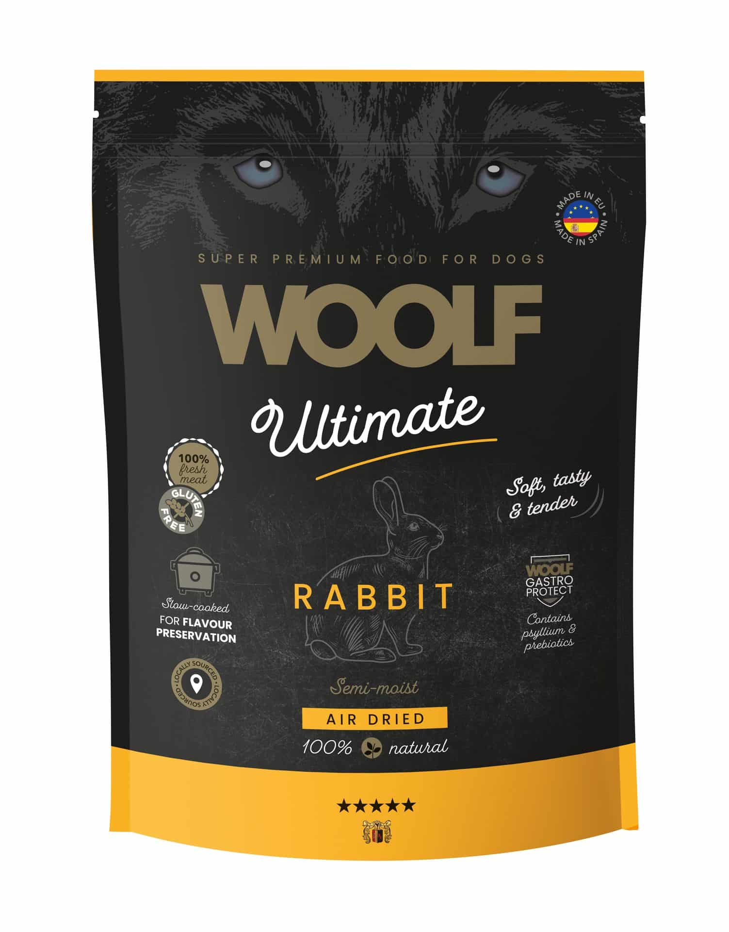 Woolf hundegodbidder - KANIN (Woolf Ultimate fuldfoder, Kanin 1kg)