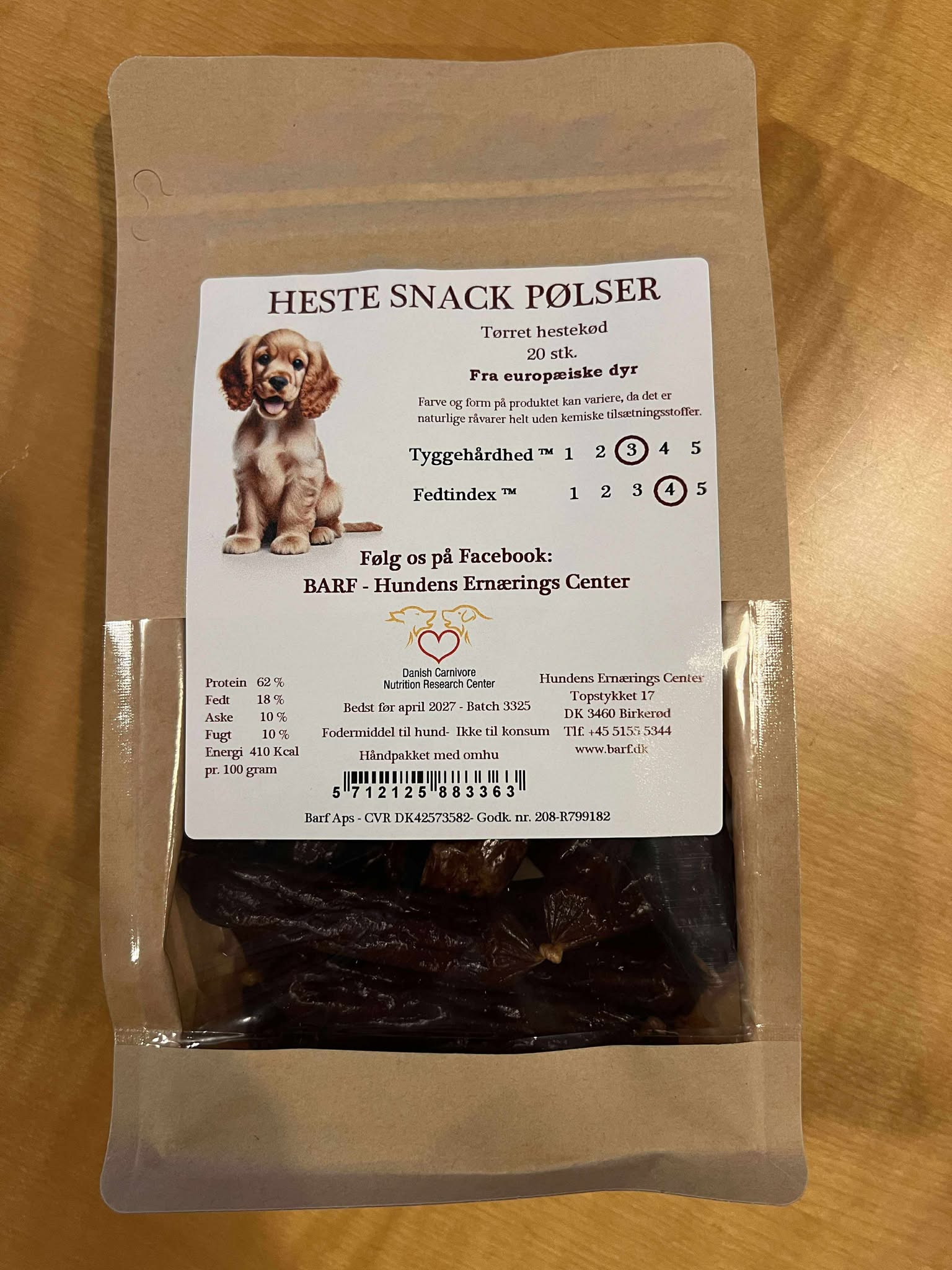 Heste snack pølser 20 stk (ca. 200g)