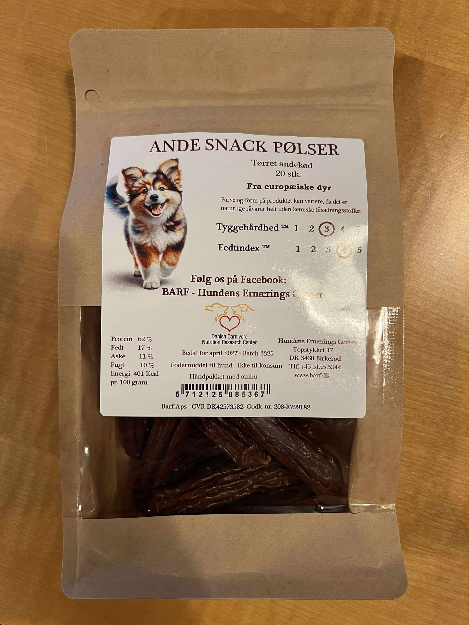 Ande snack pølser 20 stk (ca. 200g)