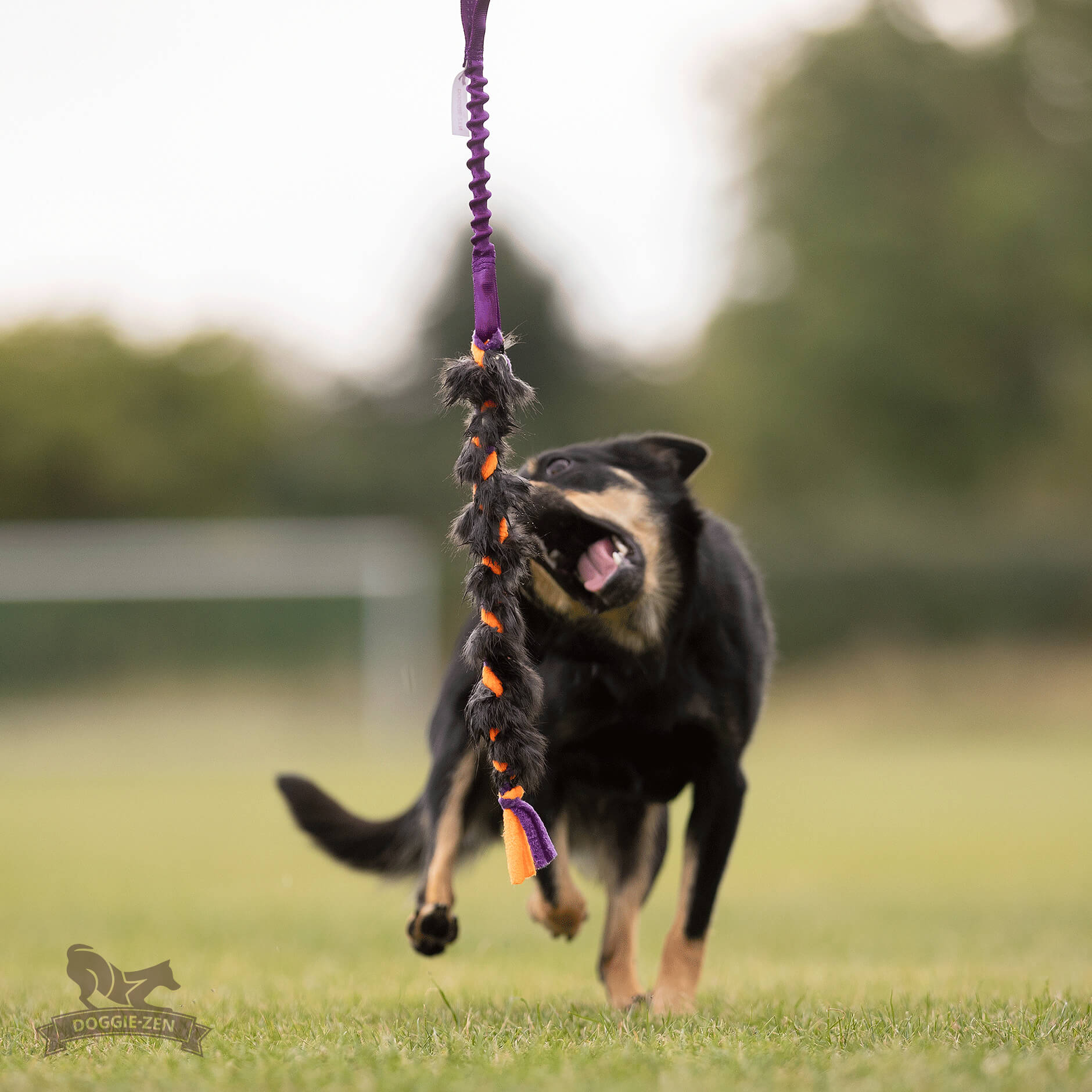 Doggie-Zen Fleece 'n Rabbit Braid med bungee elastik STR Small