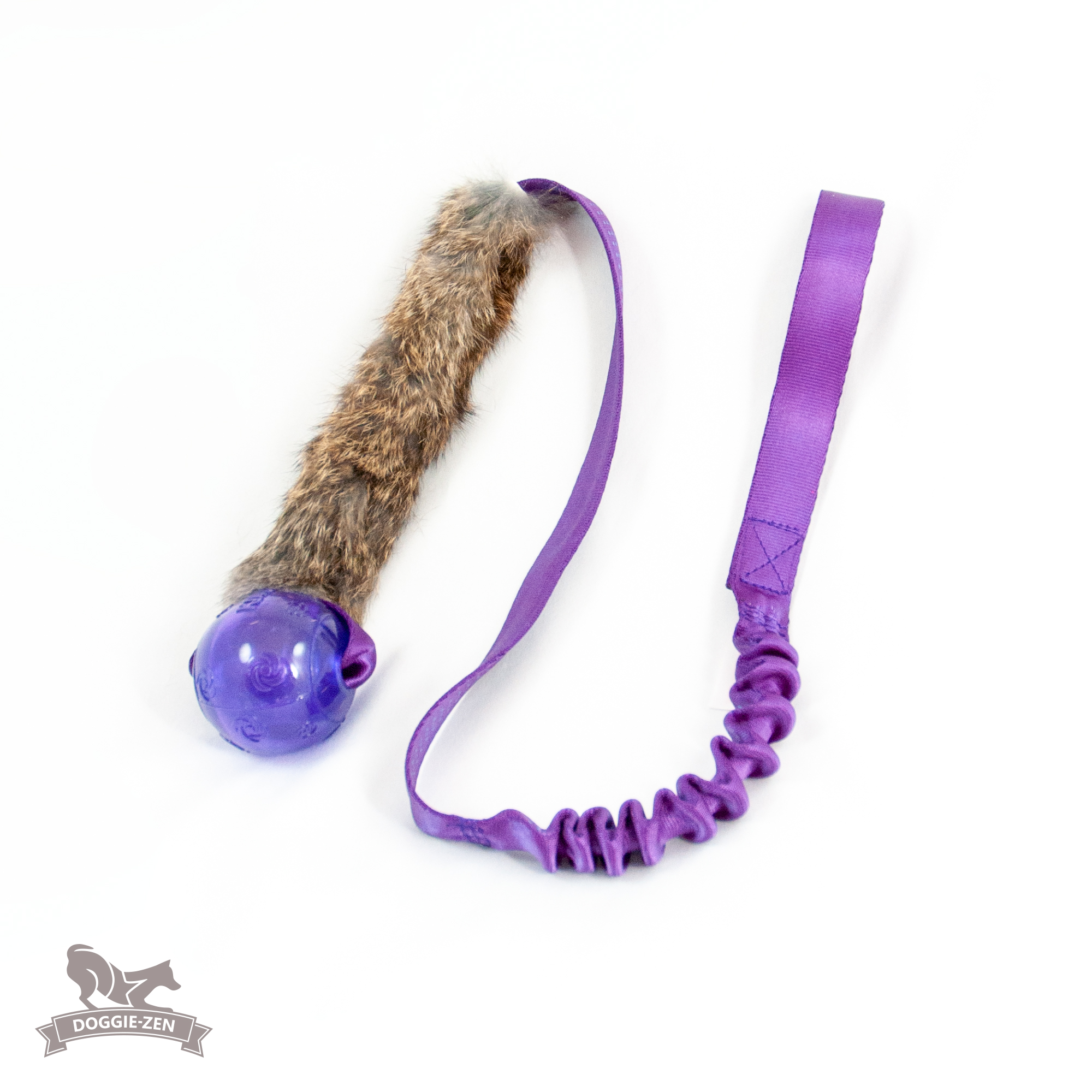 Doggie-Zen Bungee chaser med kanin og KONG Squeezz-pibebold - Billede 2